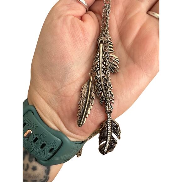 Feather Fringe Necklace - Picture 6 of 6